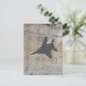 Kämpfer-Jet-Design Postkarte (Stehend Vorderseite)