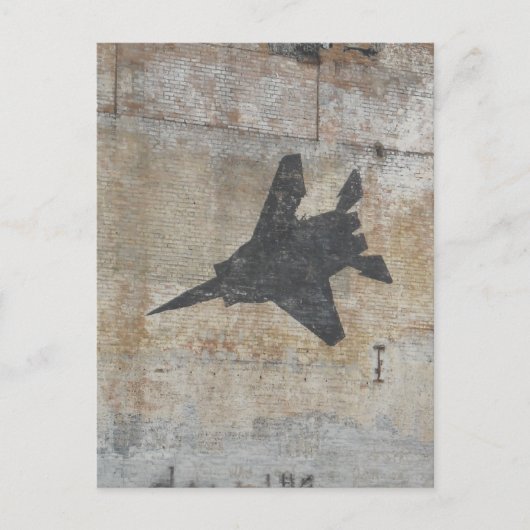 Kämpfer-Jet-Design Postkarte (Vorderseite)