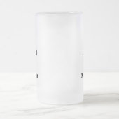 Kämpfer Jet Man Up Mattglas Bierglas (Mittel)