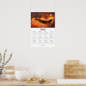 Kämpfer Jet Sunset 2021 Kalender Poster (Küche)
