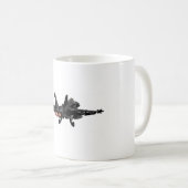 Kämpfer-Jet-Tasse der Hornissen-F/A-18 Kaffeetasse (VorderseiteRechts)