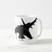 Kämpfer-Jet-TASSE! Kaffeetasse (VorderseiteRechts)
