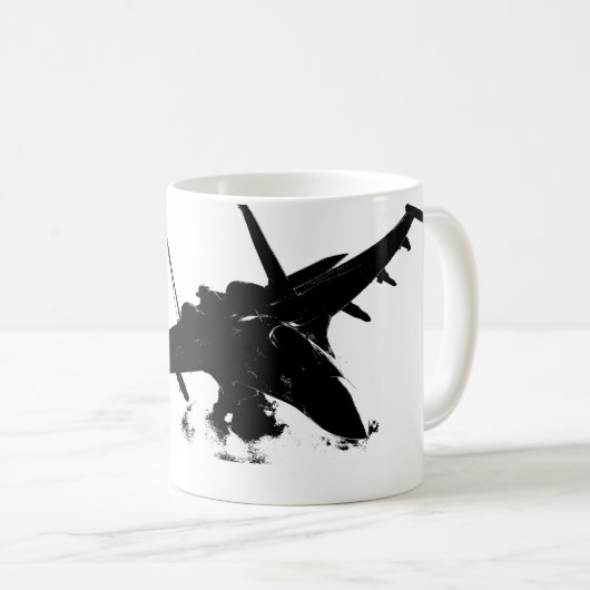 Kämpfer-Jet-TASSE! Kaffeetasse (VorderseiteRechts)