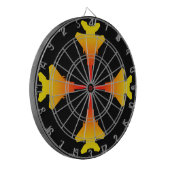 Kämpfer Jets Metal Cage Black Dartboard Dartscheibe (Vorderseite Links)