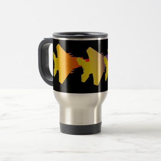 Kämpfer Jets Squadron Travel Mug Reisebecher (Vorderseite Links)