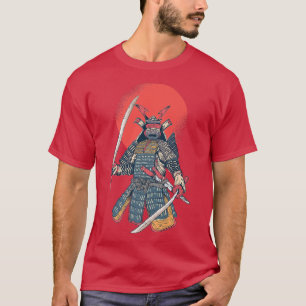 Kämpfer Kriegerrüstung Japans Samurai T-Shirt
