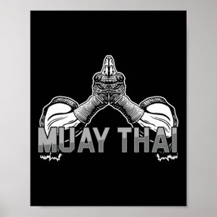 Kämpfer Muay Thai Sport Mma Kampfsport Thailand Poster