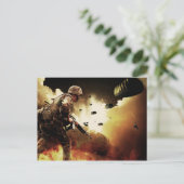 Kämpfer Postkarte (Stehend Vorderseite)