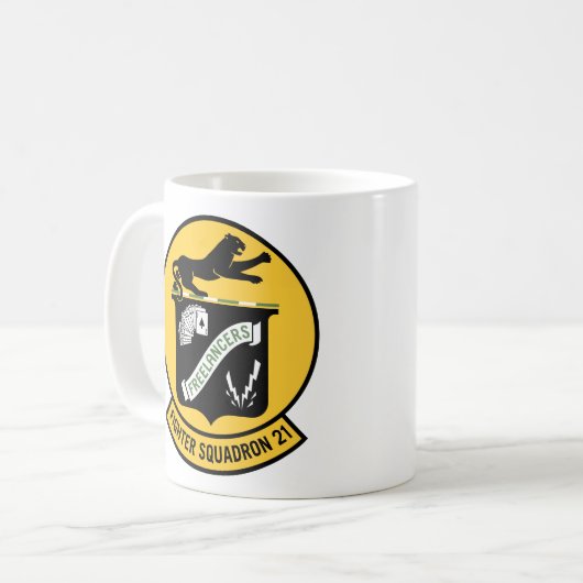 Kämpfer Squadron 21 VF-21 Kaffeetasse (Vorderseite Links)