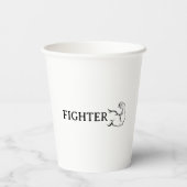 Kämpfer Tasse Pappbecher (Rückseite)