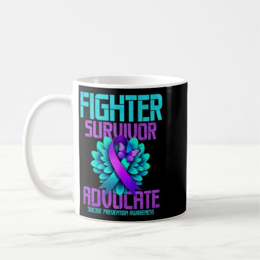 Kämpfer Überlebender Fürsprecher Premium Kaffeetasse (Links)