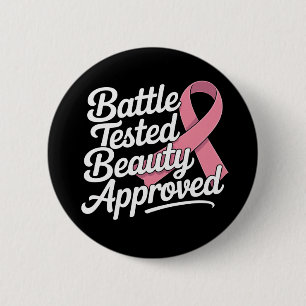 Kämpfer um den Überlebender des rosa Ribbon-Brustk Button