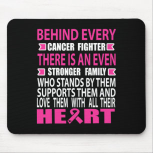Kämpfer und starke Familienbrustkrebserkrankung Mousepad