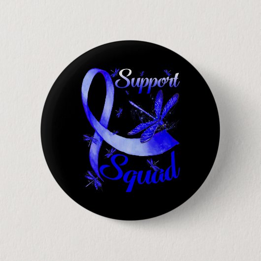 Kämpfer-Unterstützung Klatsche Dragonfly Alopezie  Button (Vorderseite)