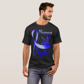 Kämpfer-Unterstützung Klatsche Dragonfly Alopezie  T-Shirt (Vorne ganz)