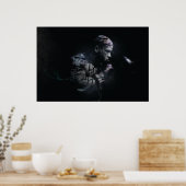 Kämpferin Poster (Küche)