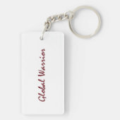 Kämpferin, Weltmeisterin Schlüsselanhänger (Rückseite)