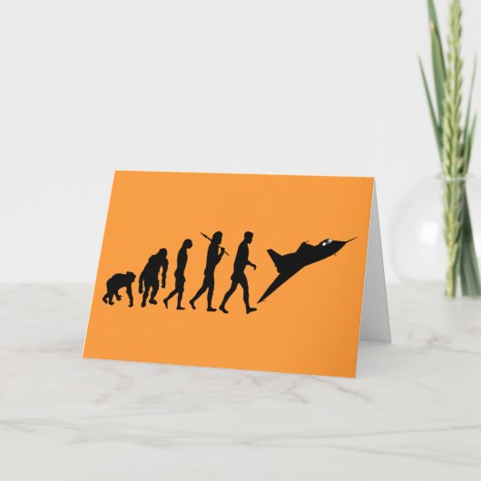 Kämpferpilotfliegen T-Shirt- und Karte (Vorderseite)