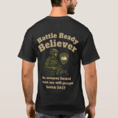 Kampferprobter Gläubiger T-Shirt (Rückseite)