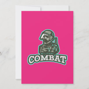 Kampfesports-Emblem   Digital Warrior-Logo Einladung