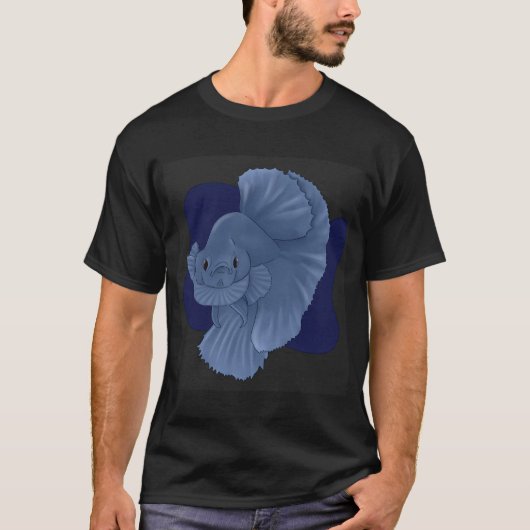 Kampffisch (Blau) T-Shirt (Vorderseite)