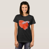 Kampffisch Digitale Kunst T-Shirt (Vorne ganz)
