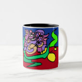 Kampffisch Freude Zweifarbige Tasse (VorderseiteRechts)