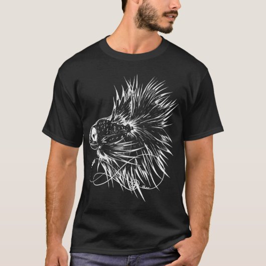 Kampffisch gegen Zombies T-Shirt (Vorderseite)