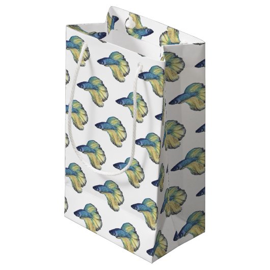 Kampffisch-Geschenktüte Kleine Geschenktüte (Vorderseite Schrägansicht)
