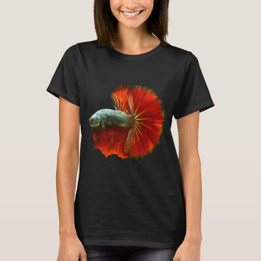 Kampffisch, Halbmond Kampffisch T-Shirt (Vorderseite)