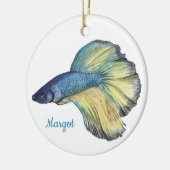 Kampffisch Keramik Ornament (Links)
