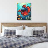 Kampffisch Leinwanddruck (Insitu (Schlafzimmer))