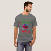 Kampffisch Siam-Kampffisch Weihnachtspullover T-Shirt (Vorne ganz)