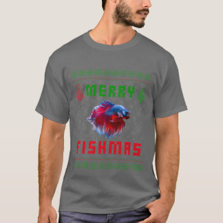 Kampffisch Siam-Kampffisch Weihnachtspullover T-Shirt