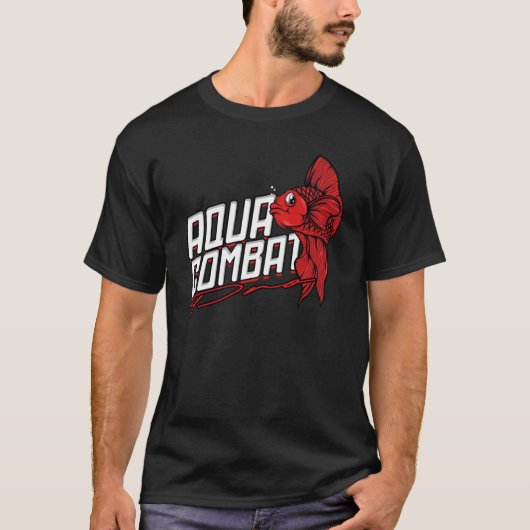 Kampffisch Siamese Aqua Combat T-Shirt (Vorderseite)