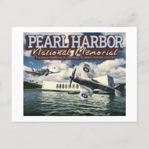KAMPFFLUGLUFTFAHRZEUG - PEARL HARBOR NATIONALDENKM POSTKARTE