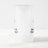 Kampfflugzeug bereit für einen Absturz Mattglas Bierglas (Mittel)