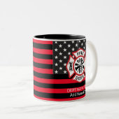 Kampfflugzeug Coffee Tasse, Fireman Zweifarbige Tasse (VorderseiteRechts)