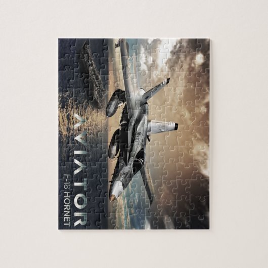 Kampfflugzeug der Hornissen-F-18 Puzzle (Vertikal)