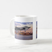 KAMPFFLUGZEUG DES BLITZ-F-35 KAFFEETASSE (Vorderseite Links)