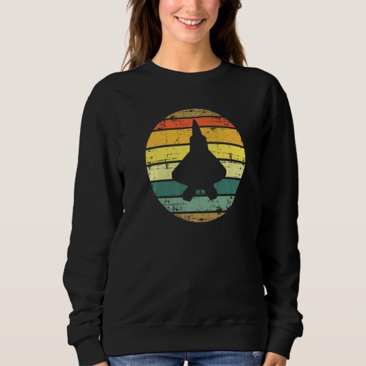 Kampfflugzeug des Militärs Raptor Flugzeug 1 Sweatshirt (Vorderseite)