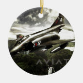 Kampfflugzeug des Phantom-F-4 Keramikornament (Vorne)