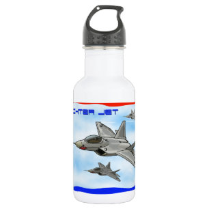 Kampfflugzeug des Raubvogels F22 Trinkflasche