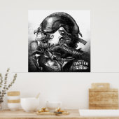 Kampfflugzeug-Eigentum Poster (Küche)