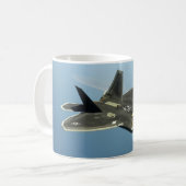 Kampfflugzeug F-22 Kaffeetasse (Vorderseite Links)