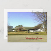 Kampfflugzeug-Flugzeug (F4-Phantom-Postkarte) Postkarte (Vorne/Hinten)