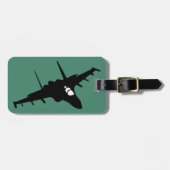 Kampfflugzeug Gepäckanhänger (Vorderseite horizontal)
