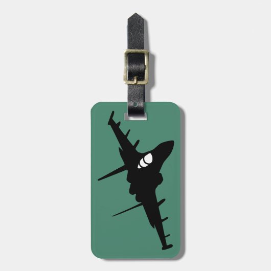 Kampfflugzeug Gepäckanhänger (Vorderseite vertikal)