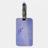 Kampfflugzeug-hochfliegender Gepäckanhänger (Rückseite vertikal)