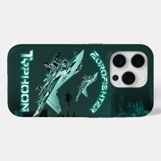 Kampfflugzeug-Kampfflugzeug für den Eurofighter Case-Mate iPhone Hülle (Rückseite (Horizontal))